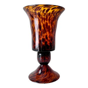 Italian Tortoiseshell Glass Vase