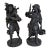 Auguste Carrier "Musicians" Patinated Bronze, Pair For Sale