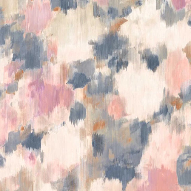 Harlequin Exuberance Wallpaper in Heather/Indigo - a Sample For Sale