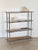 Brown Vintage Glass and Steel Shelf, 1970s For Sale - Image 8 of 9