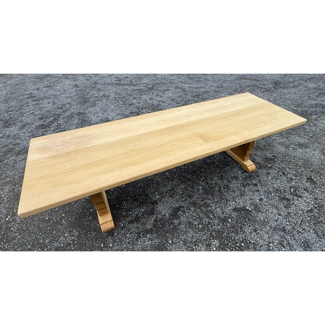 French Oak Farmhouse Dining Table, 1920 For Sale - Image 11 of 13
