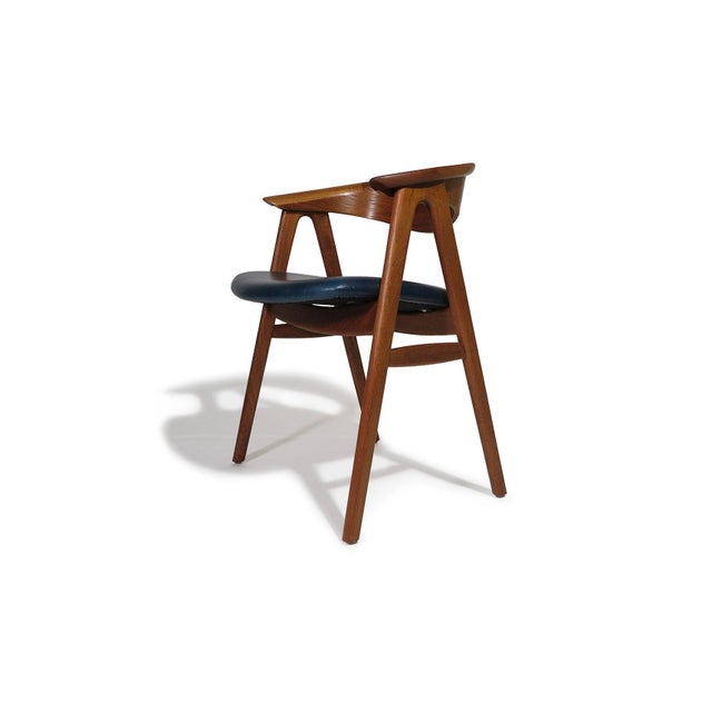 Mid 20th Century Mid 20th Century Pair of Restored Danish Teak Armchairs Attributed to Erik Kirkegaard For Sale - Image 5 of 10