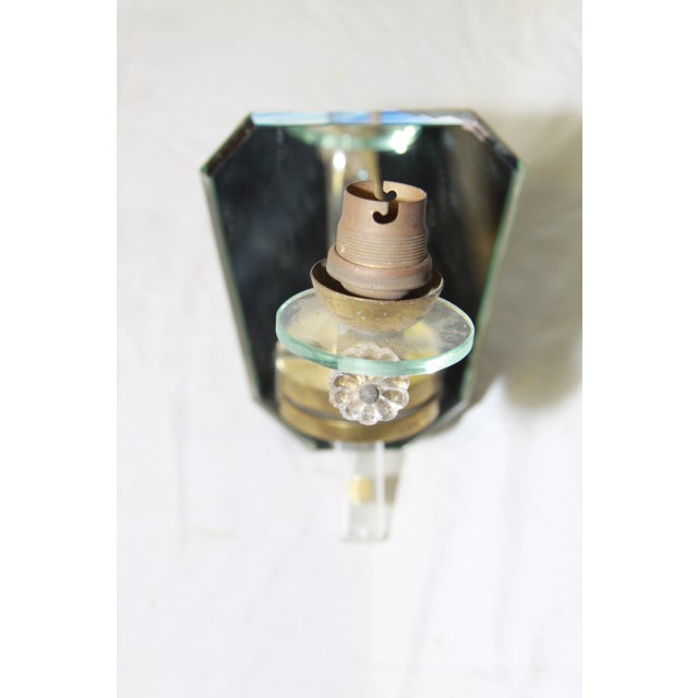 Glass 1940's Venetian Murano Wall Sconces - a Pair For Sale - Image 7 of 11