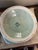 Heavy Pair of Mid-Century Modern Celadon Geometric Vases - 10" Ceramic Decor For Sale - Image 4 of 8