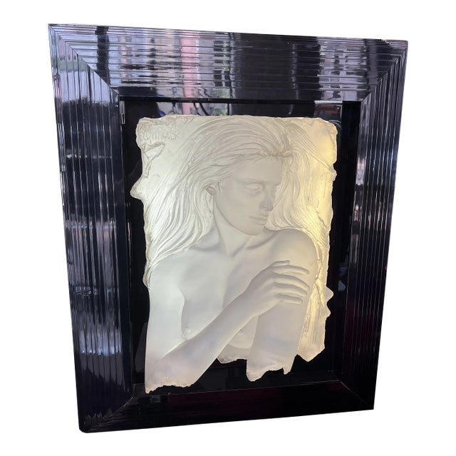1990s Backlit Acrylic Wall Sculpture by Bill Mack For Sale