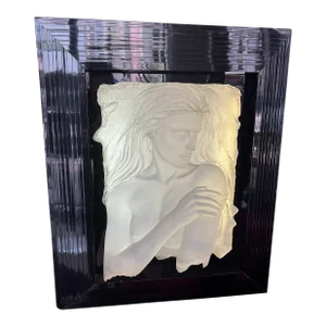 1990s Backlit Acrylic Wall Sculpture by Bill Mack