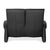 Dark Grey Leather Varia Two-Seater Sofa from Mondo For Sale - Image 11 of 13