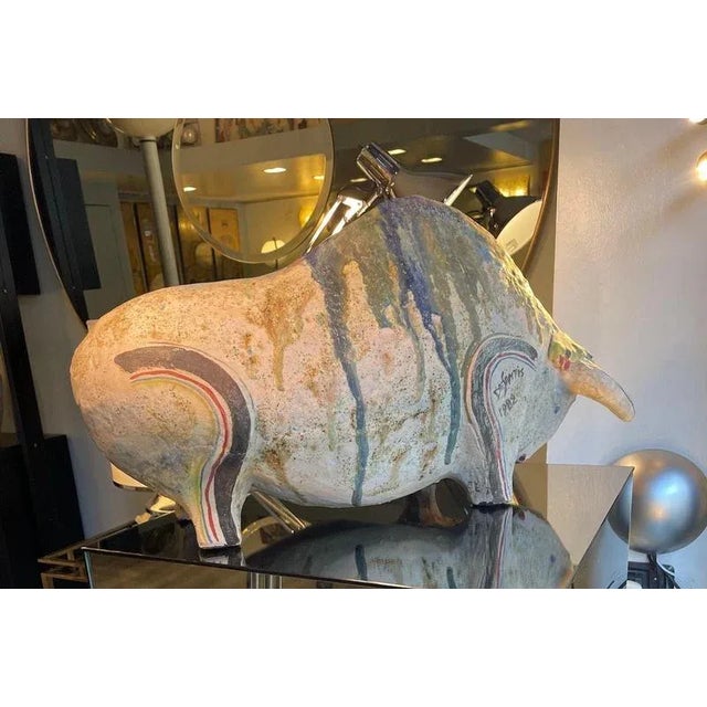 Ivo De Santis, Bull, 1982, Ceramic For Sale - Image 3 of 17