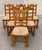 Nice, heavy French country ladder back dining chairs with rush seats. Very substantial and sturdy