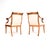 Mid 19th Century Antique Biedermeier Swedish Satin Birch Armchairs, 1860s, Set of 2 For Sale - Image 5 of 11