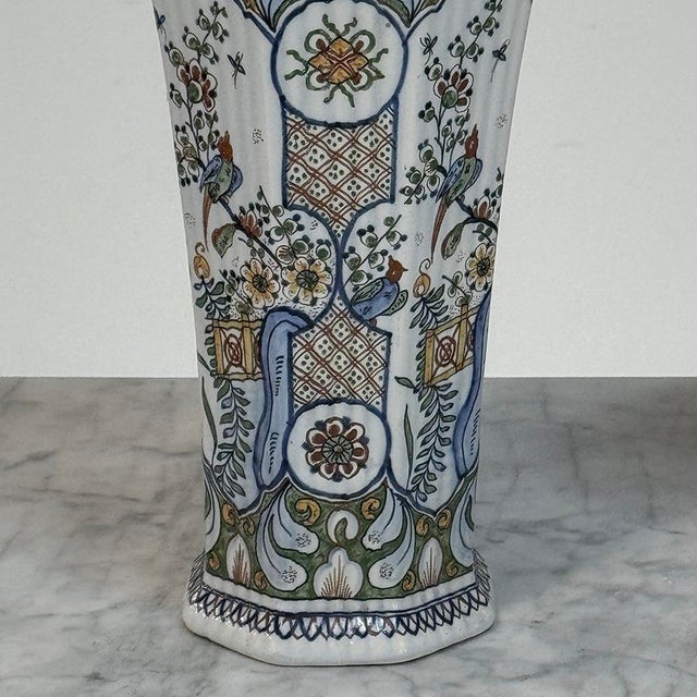 Set of Three Antique Boch Frères Keramis Hand-Painted Lidded Vases For Sale - Image 16 of 18