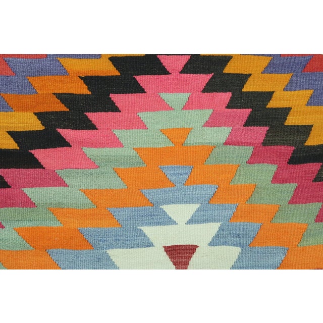 1960s Vintage Turkish Antalya Nomads Kilim Rug For Sale - Image 11 of 13