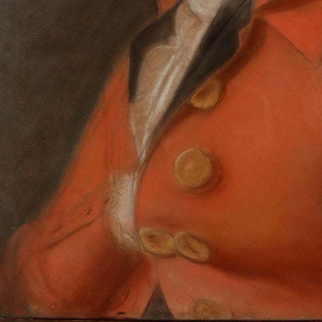 Male Portrait, Pastel on Cardboard, Framed For Sale - Image 4 of 9