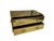1970s Brass-Clad Riveted Campaign Trunk Coffee Table / 2-Drawer Chest For Sale In West Palm - Image 6 of 11