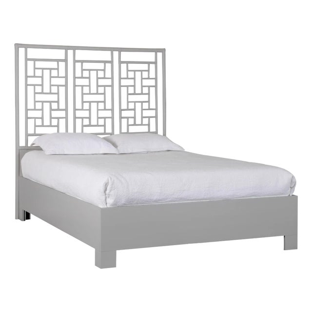 Ohana Platform Bed Queen, Light Gray For Sale