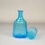Art Nouveau Blue Carafe with Glass, 1890s, Set of 2 For Sale - Image 5 of 11