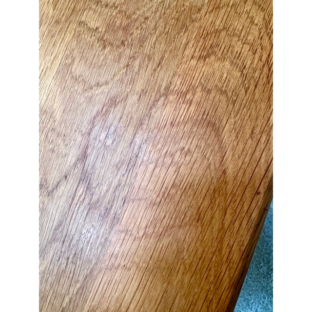 Vintage Brutalist Side Table in Oak by Yngve Ekström for Swedese, 1970s For Sale - Image 11 of 18