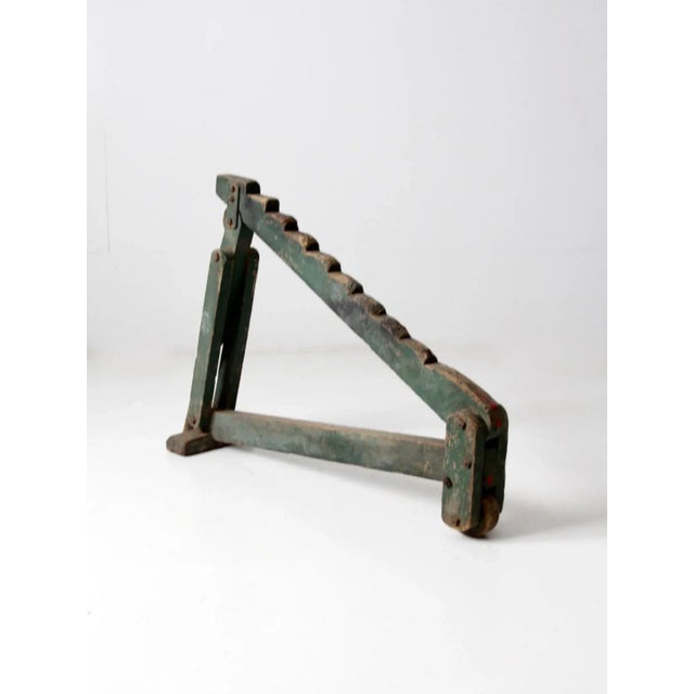 Wood Antique Wagon Jack For Sale - Image 7 of 11