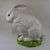 Realism Mid Century Italian Large White Majolica Ceramic Bunny Rabbit Statue For Sale - Image 3 of 10