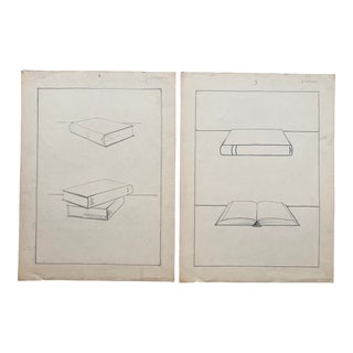 1930s James Wilson Perspective Drawings - a Pair For Sale