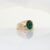2020s 4Ct Emerald Ring With Natural Diamond Accents: Solid 14k Gold, Size 6.75 For Sale - Image 5 of 8