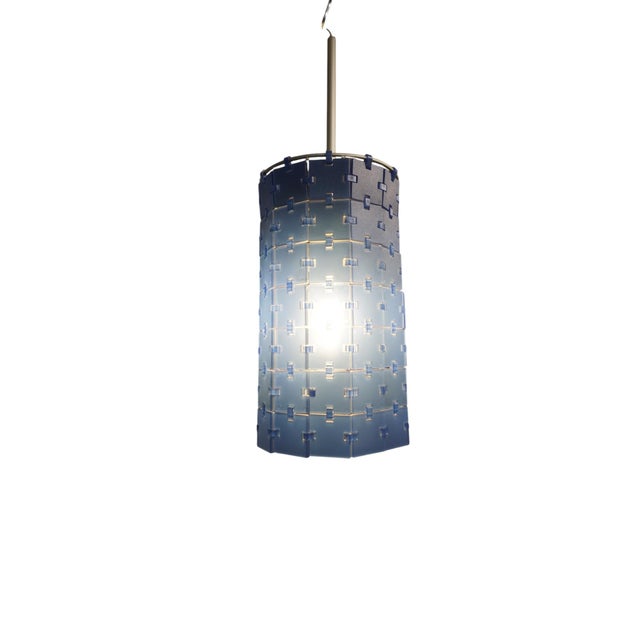 This rare postmodern "bloc s" pendant lamp was designed by the renowned italian architect and designer rodolfo dordoni and...