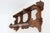 Antique Art Nouveau Ginko Wall Shelf in Walnut, France, 1900 For Sale - Image 4 of 16