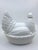 Vintage Hen / Chicken on nest. Made of milk glass. The piece is early 20th century or earlier. Great for collectors or...
