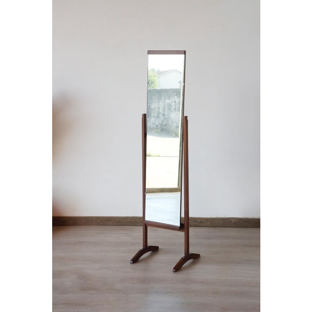 Vintage Cheval Mirror in Wood, 1960s For Sale - Image 10 of 11