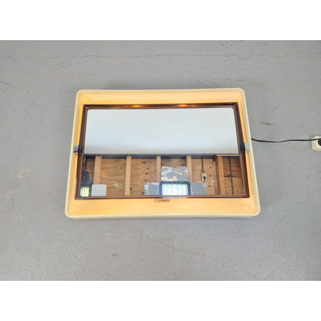 Vintage Rectangular Backlit Mirror from Allibert, France, 1970s For Sale - Image 16 of 18