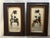 A lovely pair of Victorian reverse painted and cut glass decorated mirrors from the late 19th century. The mirrors have...