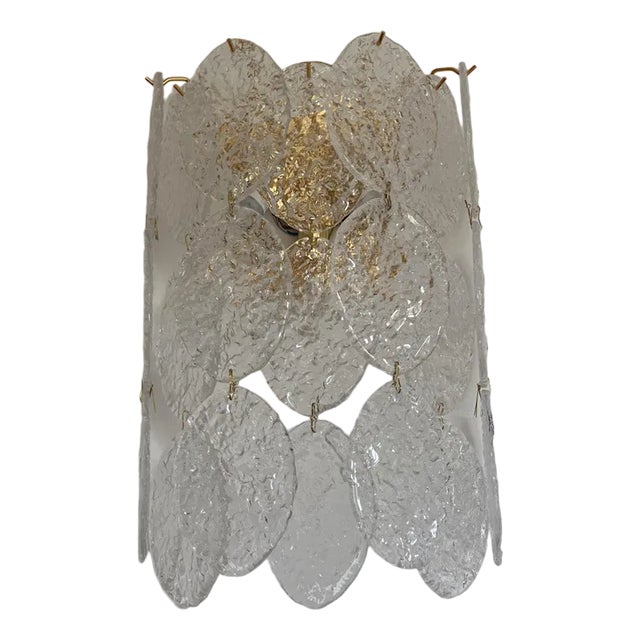 Murano Glass Nuvoletta Disc 3 Level Wall Light from Simoeng For Sale