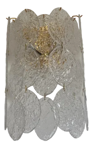 Murano Glass Nuvoletta Disc 3 Level Wall Light from Simoeng