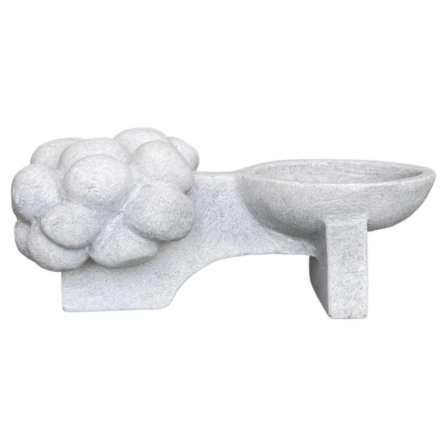 Hand Carved Marble Vessel by Tom Von Kaenel For Sale - Image 6 of 6