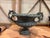 19th Century 19th Century Antique French Neoclassical Painted Cast Iron Garden Urn For Sale - Image 5 of 5