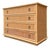 Rattan Bamboo Chest of Drawers with Brass Handles from Dal Vera, Italy For Sale