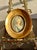Italian Italian Miniature Oval Gilded Wooden Framed Antique Signed Painting Portrait of Marie Antoinette or a Royal Lady For Sale - Image 3 of 15