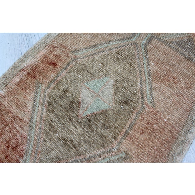 Vintage Turkish Kilim Rug - 20"x38" For Sale In Raleigh - Image 6 of 10