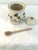 2020s Bumble Bee Ceramic Honey Pot W/Stirrer For Sale - Image 5 of 6