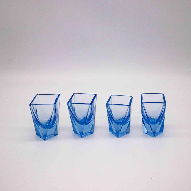 Art Deco Liquor Set by Moser, 1920s, Set of 5 For Sale - Image 4 of 8