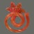 Vintage Italy Pair Blue & Red Art Glass Ruffled Flower Top Spiral Base Bud Vases For Sale - Image 6 of 9