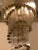 Italian Mid-Century Modern Double Waterfall Spiral Glass Chandelier For Sale - Image 4 of 9