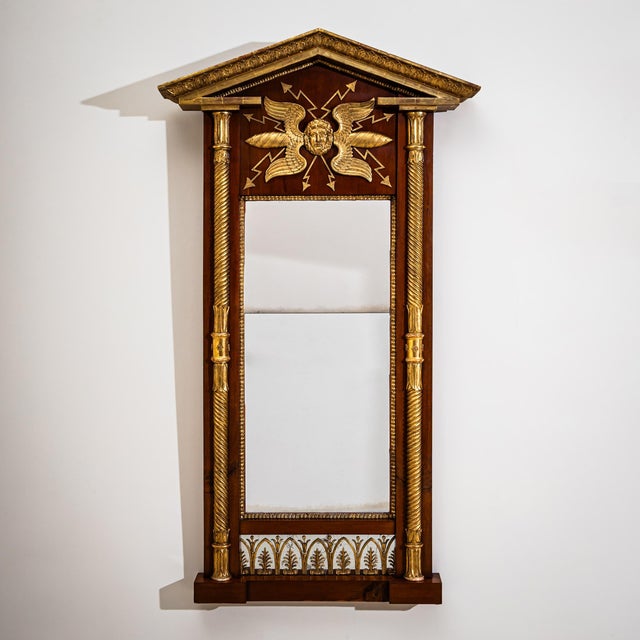 Empire Mirror by Johan Martin Berg, 1800s For Sale - Image 11 of 11