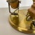 1970s Modern Three-Spot Brass and Oak Ceiling Light from TEMDE Leuchten, Germany 1970s For Sale - Image 5 of 18