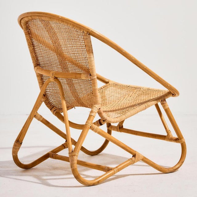 Italian Bamboo Chair, 1960s For Sale - Image 3 of 18