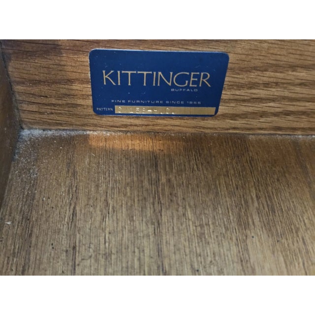 Late 20th Century Kittinger Colonial Williamsburg Mahogany Breakfront Bookcase (Cw-158) Rare For Sale - Image 13 of 14
