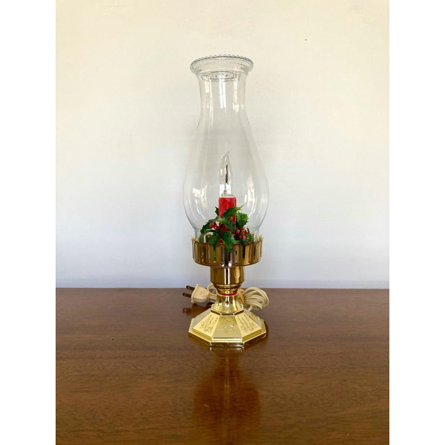 Vintage Late 20th Century Flameless Hurricane Candle Chairish