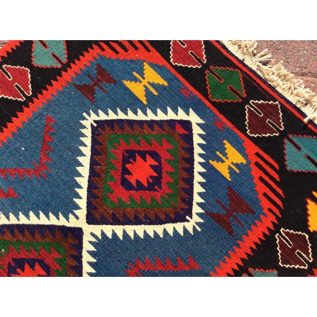 Vintage Turkish Kilim Rug - 33" X 50" For Sale In Raleigh - Image 6 of 10