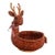 Vintage Wicker Reindeer Basket Christmas Holiday Decor For Sale