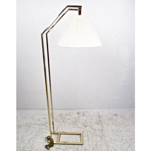 Elegant Contemporary Modern Brass Cantilever Floor Lamp